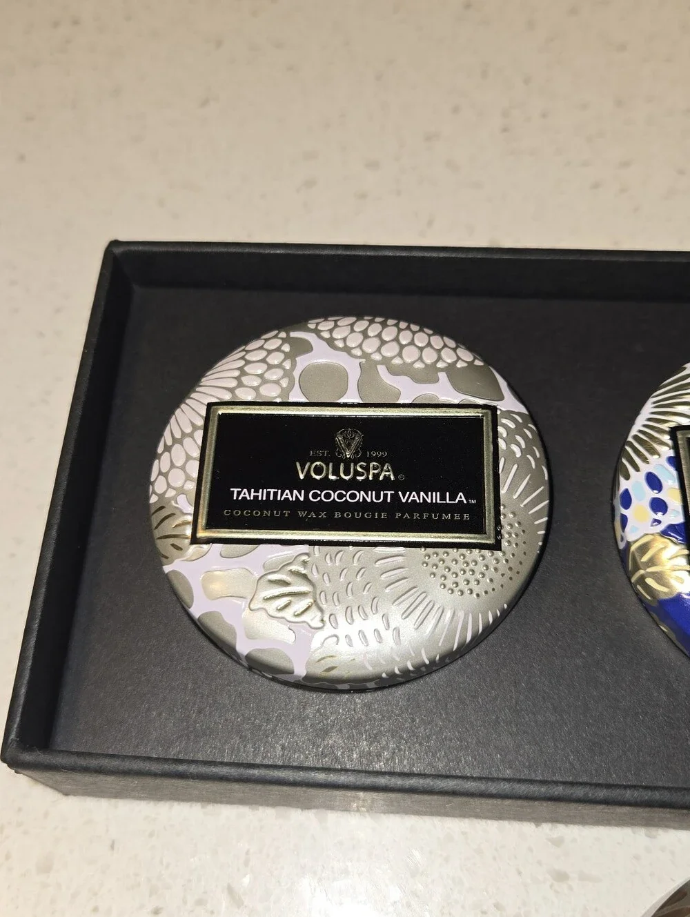 Voluspa Petite Tin Gift Set Of Four TOMATO Tin Plus TRIO